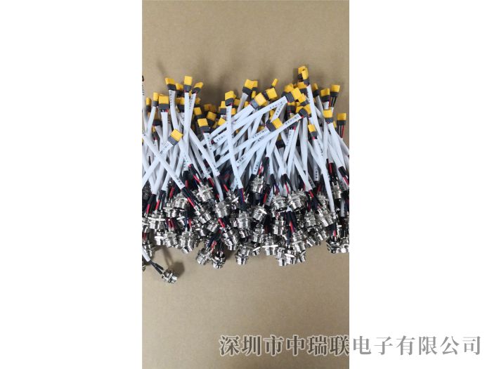 XT60转航空母头带套管标识线